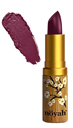 Noyah Lipstick, Currant News, 0.16 oz. + Natural Cosmetics E-Book Noyah