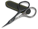 GERMANIKURE Tower Point Cuticle Scissors - Self-Sharpening FINOX22 Titanium Coated Stainless Steel Professional Manicure Tools in Leather Case - Ethically Made in Solingen Germany - 2705 GERMANIKURE