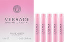 5 Versace Bright Crystal EDT Spray Sample Women Vial 1 Ml/0.03 oz each Versace