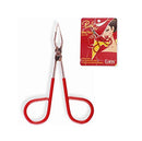 PROFESSIONAL Salon TWEEZERS with Easy Scissor Handle, The BEST PRECISION EYEBROW TWEEZERS Men/Women; PORTABLE Beauty Tools for Facial Hair, Ingrown Hair, Blackhead; Red 57RC; MADE IN MEXICO Curtis