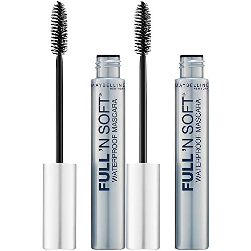 Maybelline Full 'N Soft Waterproof Mascara, Very Black [311], 0.28 oz (Pack of 2) Maybelline New York