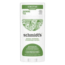 Schmidt's Baking Soda-Free Sensitive Skin Natural Deodorant for Women and Men, Jasmine Tea with 24 Hour Odor Protection, Aluminum Free, Vegan, Cruelty Free, 3.25 oz Schmidt's