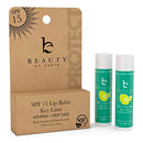 SPF Lip Balm Pack - SPF 15 Reef Friendly, Water Resistant Lip Sunscreen Made with Organic Ingredients, Lip Balm with SPF, Lip Balm With Sunscreen Chapstick Lip Balm for Men, Women, Children – Key Lime Beauty by Earth