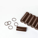 GIMME Bands Elastic Stacks, Peel Apart Plastic Bands, No Hair Tearing or Ripping, Non-Slip Elastic Hair Ties, Great for Purse or Travel, 320PC (Brown) GIMME