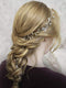 Yean Bride Crystal Wedding Hair Vine Pearl Bridal Long Headband Hair Accessories for Women and Girls (Silver) Yean