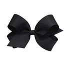 Wee Ones Girl's Large Grosgrain Hair Bow on No Slip Clip - Millennium Blue Wee Ones