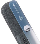 GERMANIKURE Personalized Glass Nail File - Hug The Dog - Czech Glass Fingernail Files in Leather Case for Natural Nails, Gel, Acrylic - Ethically Made - Engraved Manicure & Pedicure Tools… GERmanikure