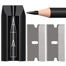 4-in-1 Plastic Duckbill-Shape Eyebrow Pencil Shaper - Eye Makeup Shaping Tool for Waterproof Peel Off Brow Pencils - Compact Cosmetic Shaper for Beginners & Professional Stylia