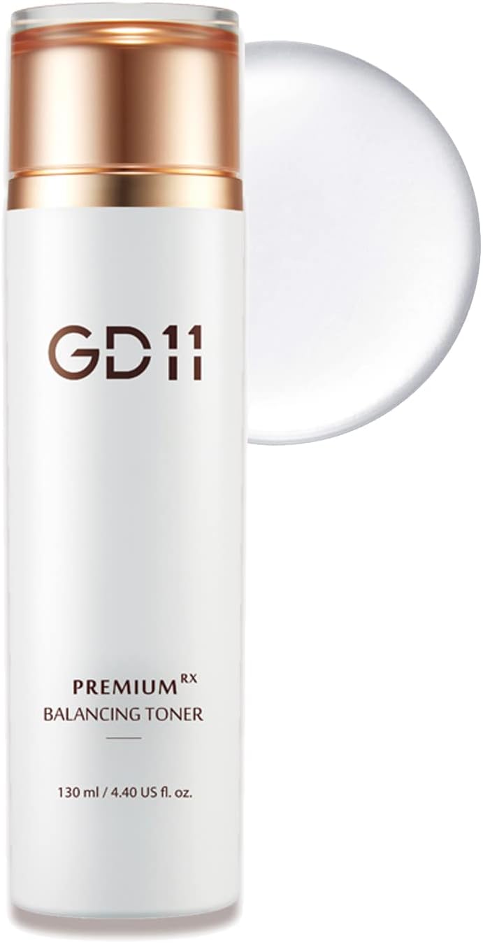 GD11 Premium RX Balancing Toner with Hyaluronic Acid for Sensitive, Dry, Aging Skin | Anti-aging | Premium Home Care | Deep Moisturizing Facial Toner | 4.40 fl.oz | K-Beauty Infinity Warehouse