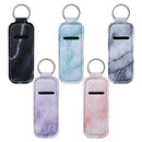 Beautyflier Clip-on Sleeve Chapstick Pouch Keychain Lipstick Holder Elastic Lip Balm Holder Travel Accessories Beautyflier