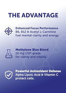 Lunakai PRO USA Made Methylene Blue Capsules Pharmaceutical Grade with Vitamin C, B6, B12 – 3rd-Party Tested Daily Brain & Focus Support Supplement for Humans, 60ct Infinity Warehouse