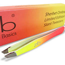 Zizzili Basics Tweezers - Limited Edition Sherbet Ombre Slant Tip - Best Tweezer for Eyebrow, Facial Hair Removal and your Precision Needs Zizzili Basics