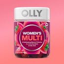 OLLY Women's Daily Multivitamin Gummy, Vitamins A, D, C, E, Biotin, Folic Acid, Adult Chewable Vitamin, Berry Flavor, 65 Day Supply - 130 Count Infinity Warehouse