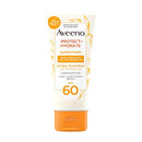Aveeno Protect + Hydrate Moisturizing Body Sunscreen Lotion With Broad Spectrum Spf 60 & Prebiotic Oat, Weightless & Refreshing Feel, Paraben-free, Oil-free, Oxybenzone-free, 3.0 ounces Aveeno
