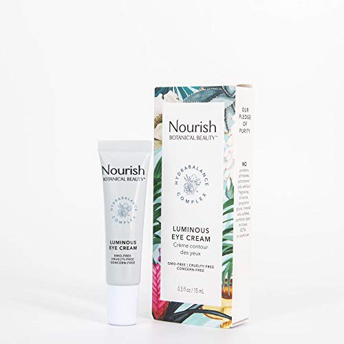 Nourish Botanical Beauty | Luminous Eye Cream | GMO-Free, Cruelty Free, 100% Vegan (0.5oz) Nourish Organic