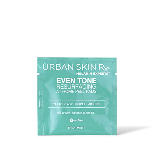 Urban Skin Rx Even Tone Resurfacing At Home Peel Pads | Pre-Soaked Treatment Pads Resurface, Smooth, and Improve the Appearance of Uneven Skin Tone. Formulated with Lactic Acid and Retinol |12 Count Urban Skin Rx