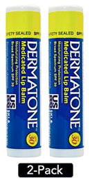 Dermatone Lip Balm SPF 30 | Long Lasting Protection | Moisturizing | Formulated to Soothe & Replenish (Original Medicated Lip Balm, 0.15 Oz Pack of 2) DERMATONE