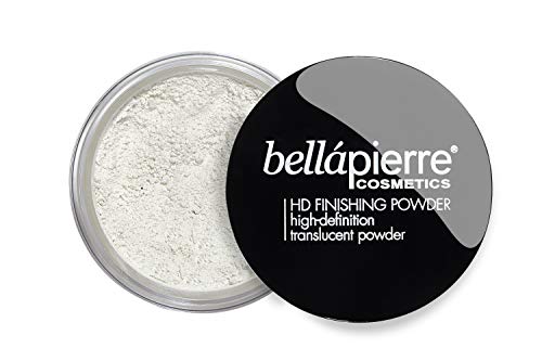 bellapierre HD Finishing Powder | High-Definition Setting Powder | Silky Shine-Free Matte Finish | Lightweight Gentle Formula | Non-Toxic and Paraben Free | Mica Makeup (Translucent) bellapierre