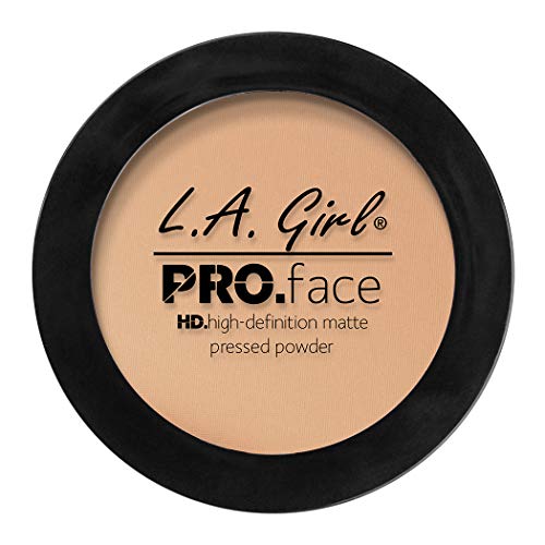 L.A. Girl Pro Face HD Matte Pressed Powder, Nude Beige, 0.25 Ounce (Pack of 3) (GPP605) L.A. Girl