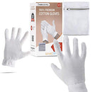 Extra Small Kids Size (Check size before Ordering) Moisturizing Gloves OverNight Bedtime Cotton | Cosmetic Inspection Premium Cloth Quality Eczema Dry Sensitive Irritated Skin Spa Therapy Wristband Gaxcoo