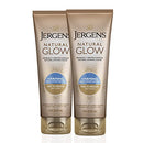 Jergens Natural Glow +FIRMING Self Tanner Body Lotion, Fair to Medium Skin Tone, Sunless Tanning Moisturizer with Collagen and Elastin. Helps to Visibly Reduce Cellulite, 7.5 oz (2 Pack) Jergens