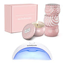 MelodySusie Portable UV LED Nail Lamp & MelodySusie Aromatherapy Scented Candles for Home -Natural Soy Wax 4.4 Oz Portable Travel Tin Candle MelodySusie