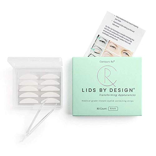 LIDS BY DESIGN (4mm) Eyelid Correcting Strips for Slight Lift, 80 count Contours RX