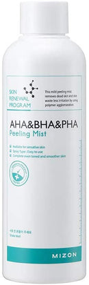 Mizon AHA&BHA Daily Peeling with Glycolic Acid AHA, Smooth Exfoliation, Revitalizing, Firming and Lifting (AHA BHA PHA Peeling Mist) MIZON Store