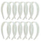 Timoo 20 Pcs Plastic Headbands, 1" Wide No Teeth Hair BandsAccessories for DIY & Craft - Perfect for Girls, Women (White) Timoo