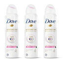Dove Antiperspirant Deodorant Dry Spray No White Marks Clear Finish Invisible 48-Hour Sweat and Odor Protecting Deodorant for Women 3.8 oz 3 Count Dove