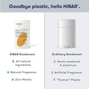 HiBAR - Bergamot & Cedar Plastic Free Deodorant - Natural Deodorant - All-Day Protection - With Sunflower Seed Wax, Rice Bran & Shea Butter - Plastic, Paraben & Aluminum-Free - Vegan - 3 Pack Infinity Warehouse