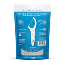 GRIN Double Flosspyx, Floss Picks, 75 Count, Dental Flossers, Minty Flavor, Recycled Plastic, 2 Lines of Strong Floss, Longer Floss Head, Traps Food and Plaque, Includes Safe Soft Fold-Back Tooth Pick Infinity Warehouse
