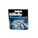 Gillette Sensor Excel Men's Razor Blade Refills, 5 Count, Mens Razors/Blades Gillette