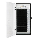 LASHVIEW SUPER MATTE Split Tips Flat Mink Black Ellipse Eyelash Extension Thickness 0.20mm C Curl Length 14mm Extremely Soft Application-friendly Semi-permanent Individual Lashes For Salon Use LASHVIEW
