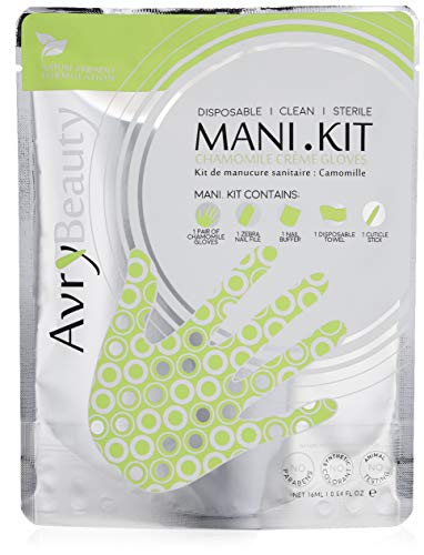 AvryBeauty All-In-One Mani Kit with Chamomile Gloves, 1 ct. AVRYBEAUTY