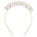 Arsimus Sparkly Rhinestone Birthday Girl Party Headband (Gold) Arsimus