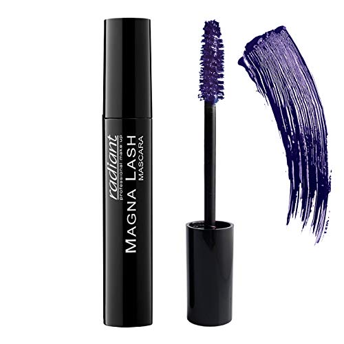 Magna Lash Mascara By Radiant Professional-Voluminous & Lengthening Mascara For False Lash Effect-Curling Mascara For Defined Eyelashes And Deep Color- Cruelty Free Mascara-0.43 oz (04 VIOLET) RADIANT PROFESSIONAL MAKE UP / HELLENICA Store