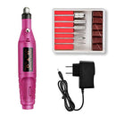 Electric Nail Drill Manicure & Pedicure Care Set，Mini Nail Kit System for Buffing, Grooming, and Polishing of Nails at Home FATUXZ