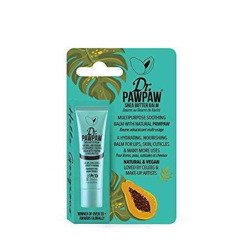 Dr. PAWPAW - Original Clear Balm, Multi-Purpose, No Fragrance Balm, For Lips, Skin, Hair, Cuticles, Nails, and Beauty Finishing (10 ml) (Shea Butter, 1 Pack) Dr. PAWPAW ORIGINAL BALM