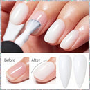 Jelly Milky White Nail Polish, Quick Dry, Fingernail Polish No UV Needed, Sheer Nail Polish for Women and Girls Infinity Warehouse