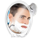 Fogless Shower Mirror for Shaving with Razor Hook | Strong Suction Cup | True Fog Free, Anti-Fog Bathroom Mirror | 360 Degree Swivel, Shatterproof | Travel Friendly | No Fog or Falling Off Asani