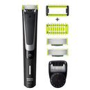 PHILIPS Norelco OneBlade Pro Kit, Hybrid Electric Trimmer and Shaver, QP6520 + OneBlade Body Kit, 3 pieces, Black, 1 Count PHILIPS