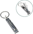 Munkees Ultra-Thin Nail Clippers Keychain, Mini Foldable Nail Cutter with Key Ring, Small Portable Stainless Steel Pocket Manicure Set for Travel, Camping, & Outdoors AceCamp