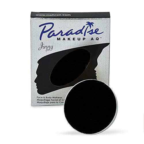 Mehron Makeup Paradise Makeup AQ Refill (.25 oz) (BLACK) Mehron
