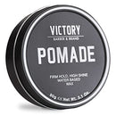 Hair Pomade for Men by Victory Barber & Brand | Men’s Hair Products Made in the USA | Water Based Pomade for Men | Hair Wax for Men with High Shine | Strong Hold Pomade to Make your Grandpa Proud Victory Barber & Brand
