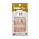 KISS Gold Finger Gel Glam Ready to Wear Gel Manicure Long Nails (GF94) Goldfinger