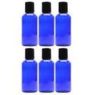 4oz Empty Cobalt Blue Plastic Squeeze Bottles with Disc Top Flip Cap (6 pack); BPA-Free Containers For Shampoo, Lotions, Liquid Body Soap, Creams (4 ounce, Cobalt Blue) Cornucopia Brands
