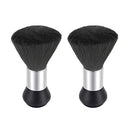 Vtrem 2 Pack Barber Brush Neck Duster Powder Duster Brush Neck Duster Brush for Hair Cutting Barber Accessories Brush Black Brown Barber Hair Brush Vtrem