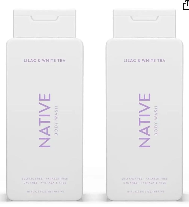 Native Body Wash Contains Naturally Derived Ingredients | For Women & Men, Sulfate, Paraben, & Dye Free Leaving Skin Soft and Hydrated | Eucalyptus & Mint 18 oz - 2 Pk Infinity Warehouse