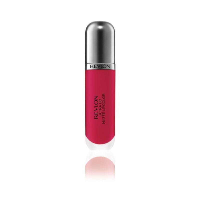 Revlon Ultra HD Matte Lipcolor, Velvety Lightweight Matte Liquid Lipstick in Red / Coral, Romance (660), 0.2 oz REVLON